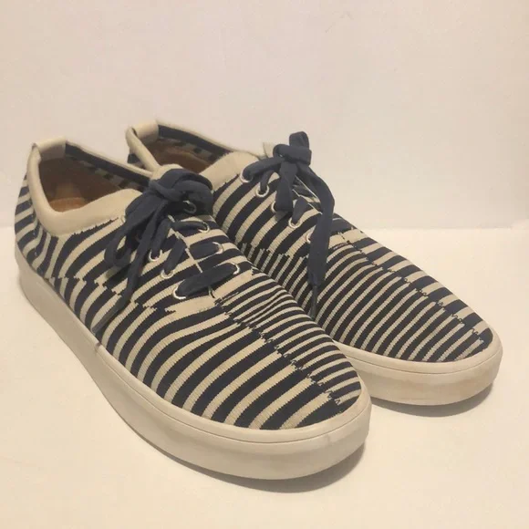 Ted Baker London Blue and White Men's Shorno Skate Shoe