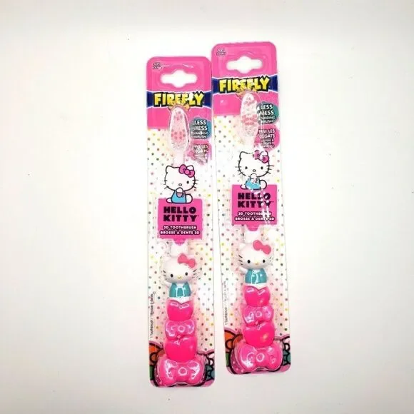 Hello Kitty standing toothbrush 2 pack