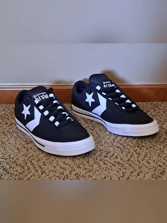 Converse Star Player 76 Puff sneakers Black & White Size 10