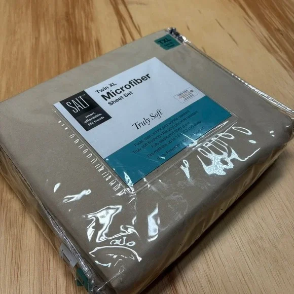 Salt‎ Microfiber Sheet Set Twin XL Taupe Truly Soft Wrinkle Resistant 3pc