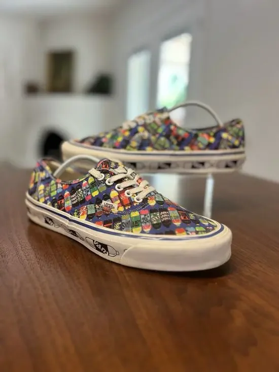 Vans Vault x Fergus Purcell OG Authentic LX Corner Shop Drink VN0A4BV9063 Sz 12