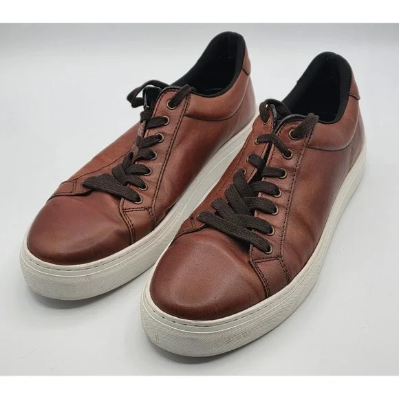 Vagabond Paul Sneakers Mens 11 Brown Excellent Leather Low Top 5383-101-27‎