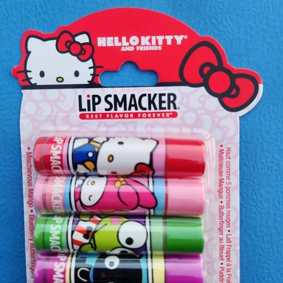 NEW Lip Smacker Sanrio Hello Kitty 8-Piece Flavored Lip Balm My Melody Little Tw