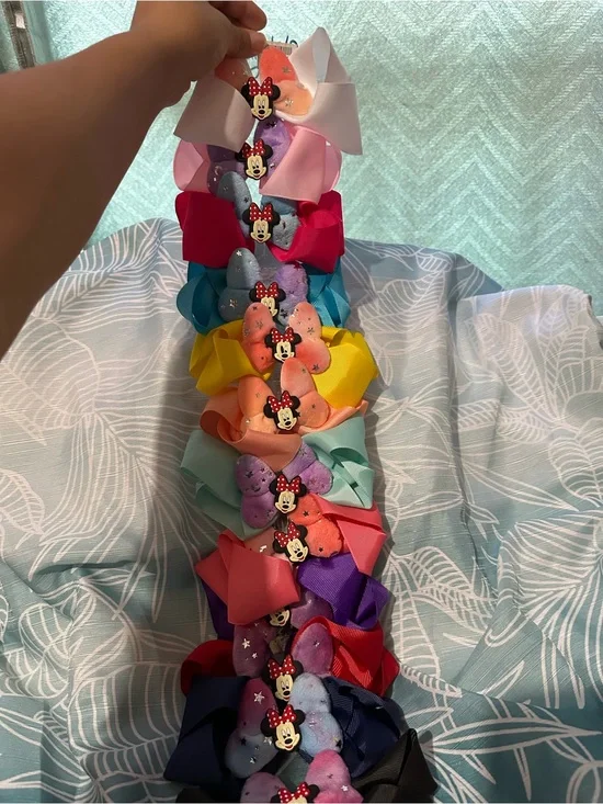 Pack of 12 girls hair bows