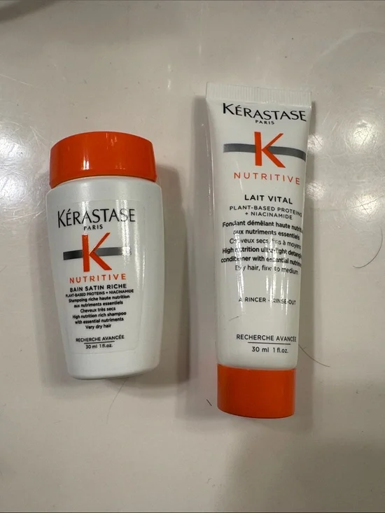 Kérastase Nutritive Travel Hair Care Set - Shampoo and conditioner New w/o box