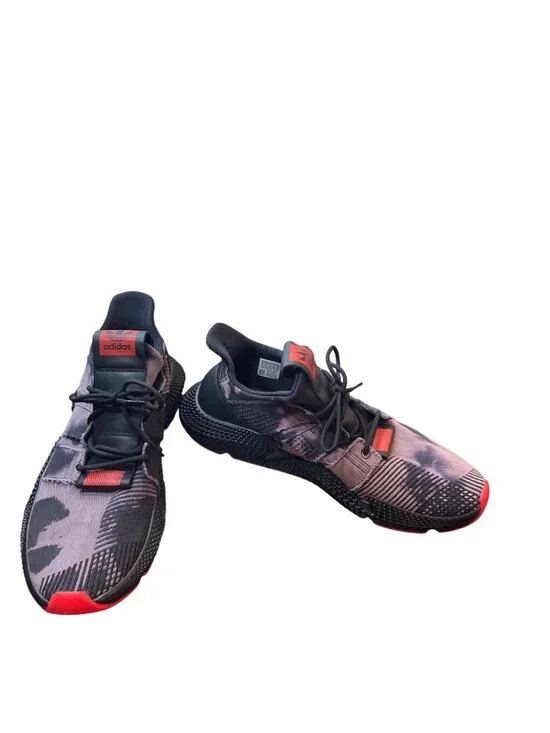 Adidas mens prophere bleached black camo roque denim sneakers sz 13 SKU 10481
