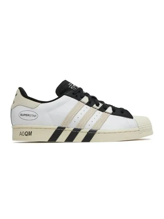 adidas Originals Superstar Size 11.5 Mens Sneakers Cream Black White GX6025 NEW