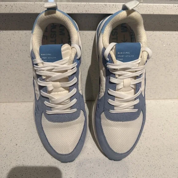 Mark Wahlberg Municipal Origin Sneakers Men's US9.5/9 White/Sky Blue