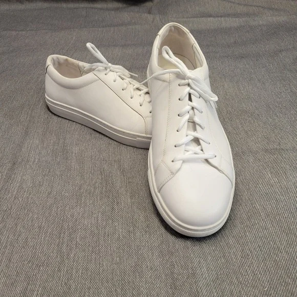 New Republic Kurt Leather Sneakers Mens 13 White Low Top Trainers NR-01-025-001