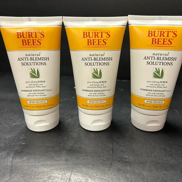 Burt's Bees Anti-Blemish Solutions Scrub - Yellow/White