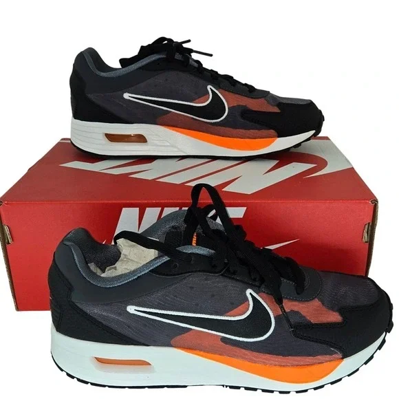 Nike Air Max Solo SE Anthracite Black Total Orange FJ2594-001 Mens 8 Womens‎ 9.5