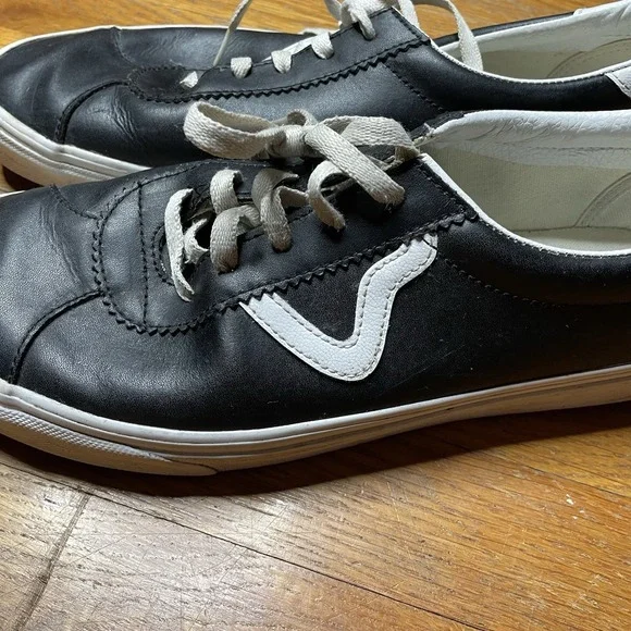 Vans Sport 73 LX Men's Size 11.5 Black‎ Unisex Leather Shoes Sneakers