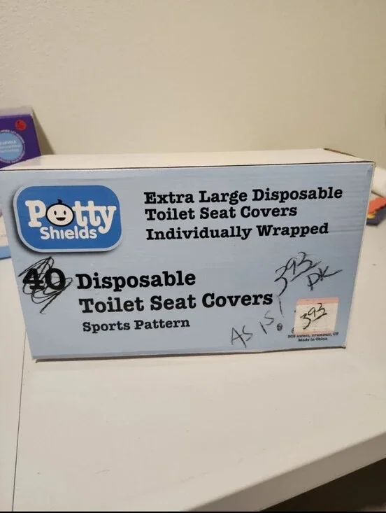 Disposable Toilet Seat Covers for Kids/Adults 40 Pack Blue/Sports
