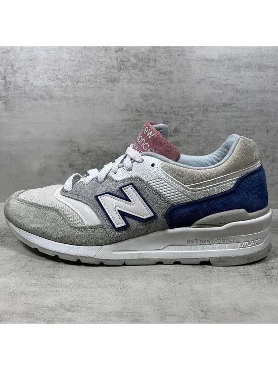 New Balance 997 USA Sneakers - Men's Size 9 - Seasonal Colors White Pastel