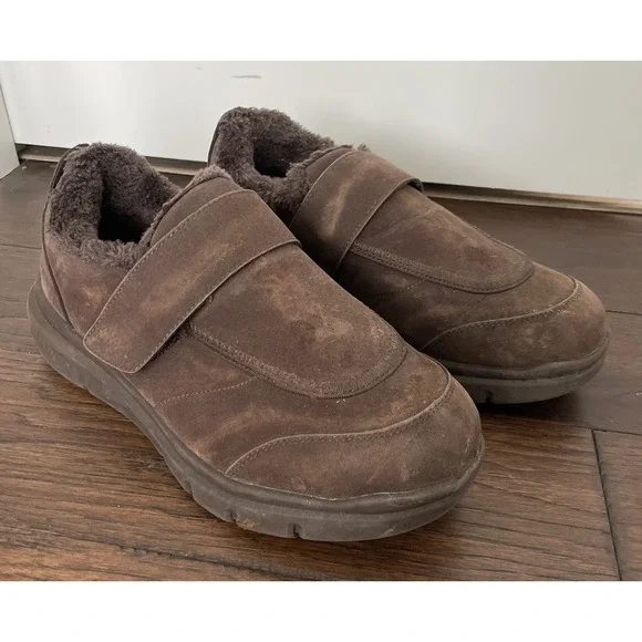 Fitville Brown Strap‎ Diabetic Shoes Mens Size 9.5 Wide