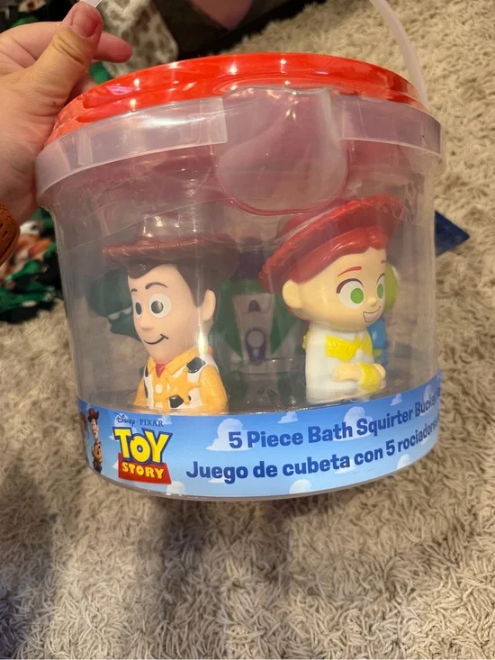 Toy Story 5-Piece Bath Squirter Bucket - Red & White