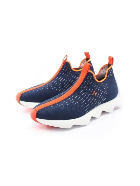 Hermes Slip on Eclair Fabric Sneakers