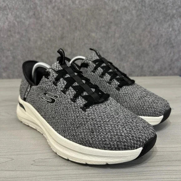 Skechers Arch Fit 2.0 Look Ahead Mens 10 Gray Hands Free Slip-Ins Sneakers