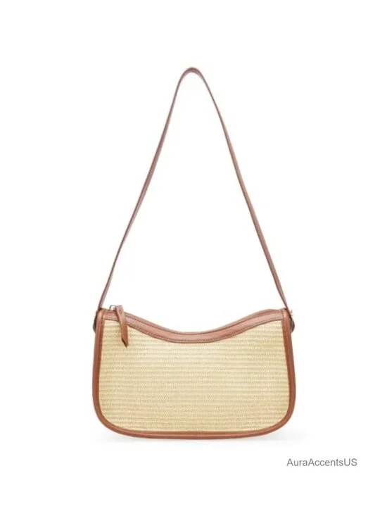 Women's Crescent Shoulder Bag Hobo Vegan Leather Adjustable Strap Lightweight