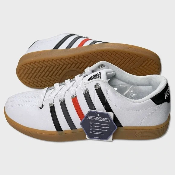 K-Swiss Court Pro II Shoes - NEW Mens Size 10.5 White / Multi - #49539-OF