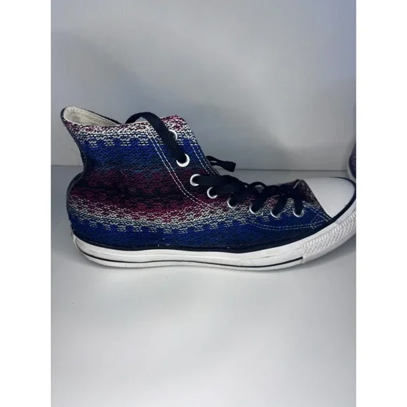 Converse Native Blanket Weave Fabric Dk Multi-Color‎ HI-TOP Shoes Size 11