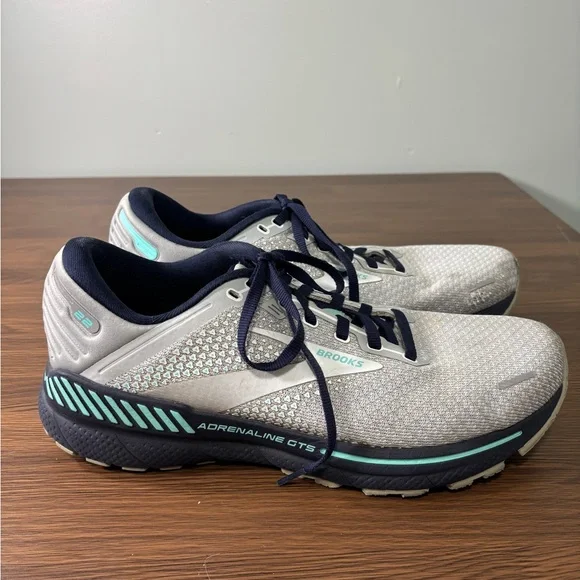 Men’s Brooks Adrenaline GTS in Gray‎ and Teal Size 11