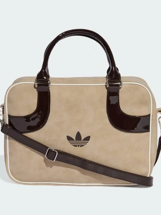 adidas Tan/Brown Patent Medium Airliner Bag