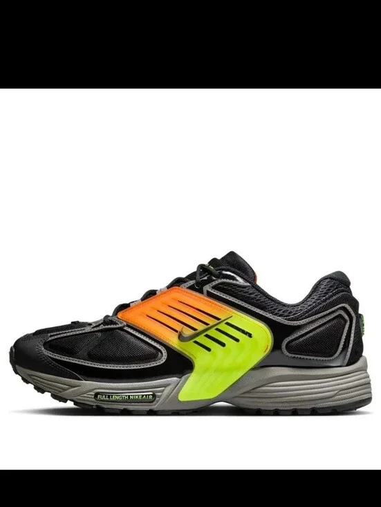 Nike FIRE! NWOB! Air Pegasus Wave Sneakers in Black Ironstone Safety Orange. 13.