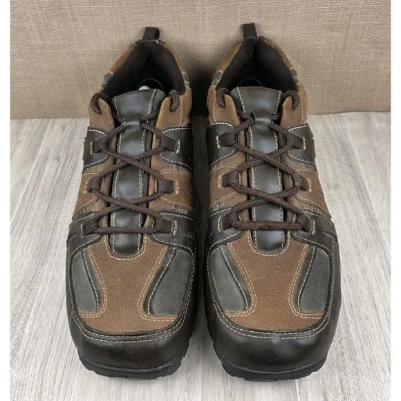 American Eagle AE Mens 12 Two Tone Brown Leather Casual Lace Up Oxford Shoes