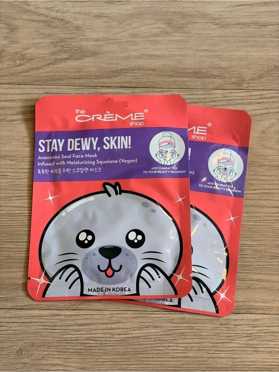 The Crème Shop Stay Dewy Seal Face Mask - Pink