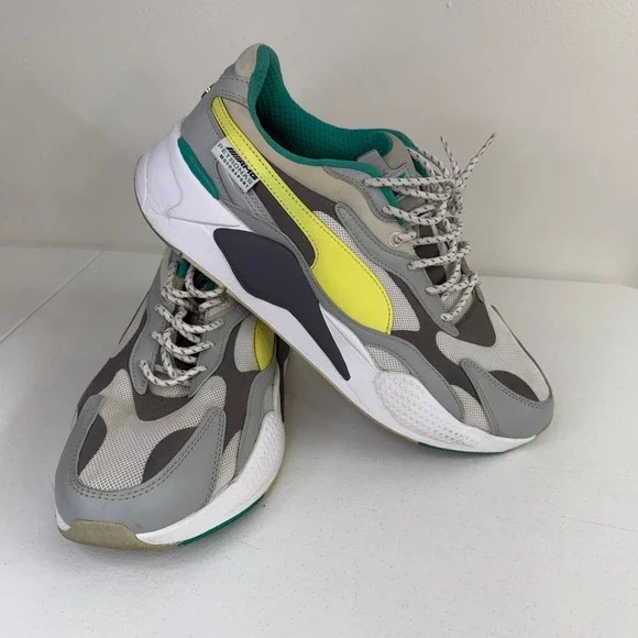 Mercedes-AMG Petronas Motorsport x Puma RS-X3 sunny lime grey sneakers shoes 12