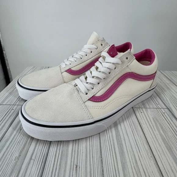 Vans Old Skool Pop Pink Raspberry Rose Suede Canvas Sneakers Mens 12 VN0A38G19M0