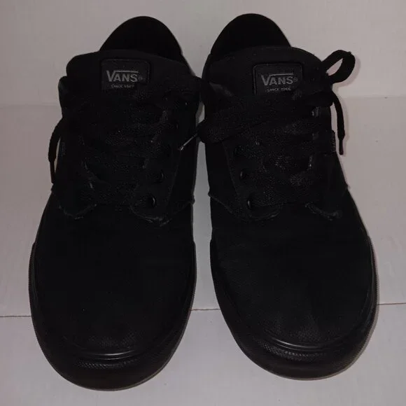 VANS LACE UP CANVAS SNEAKERS