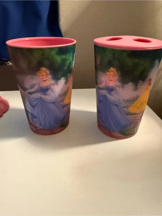 Pink Plastic Utensil Holder - Four Slot