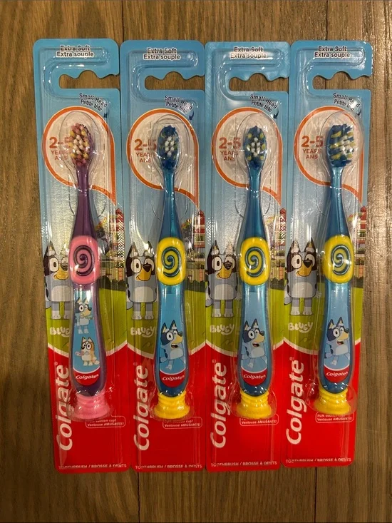 Bluey and Bingo - Colgate Kids Extra Soft Toothbrush for Ages 2-5