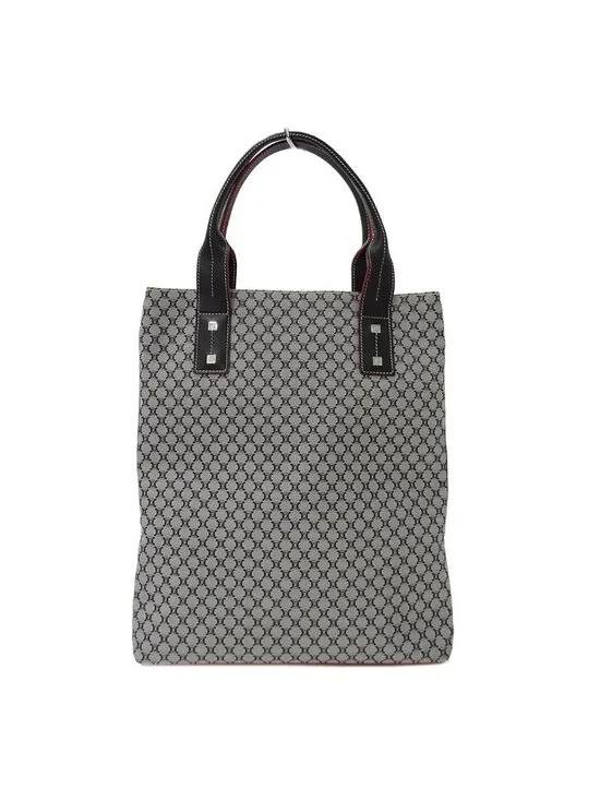 Celine Tote Macadam Canvas Black Going Out Adults Simple