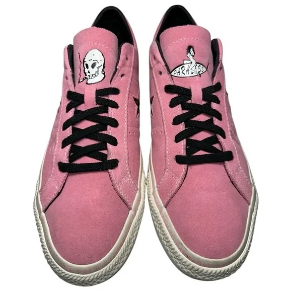 Converse One Star Size 10 Pink Suede Paradise Leopard Pro Ox Sean Pablo Sneakers