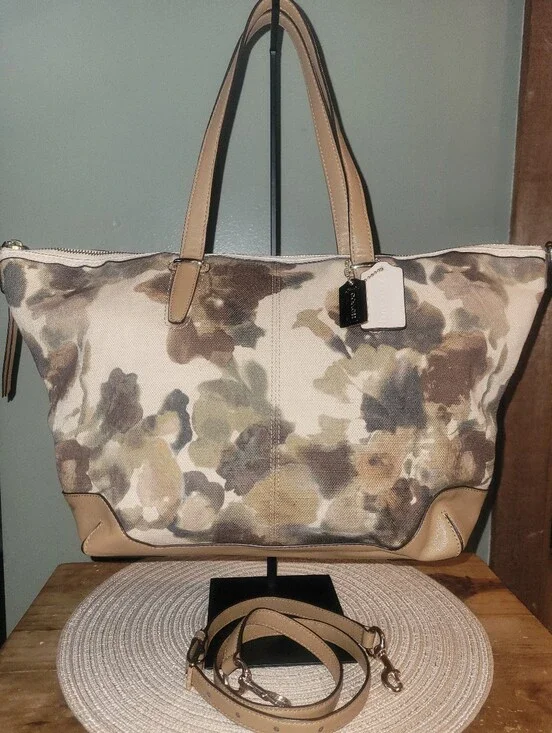 COACH Bleecker Cooper with a muted camo flower #29011