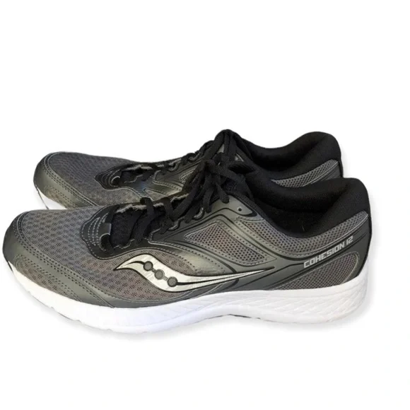 Saucony Cohesion 12 ‎ Shoes Mens Size 12 Gray Lace Up Sneaker’s