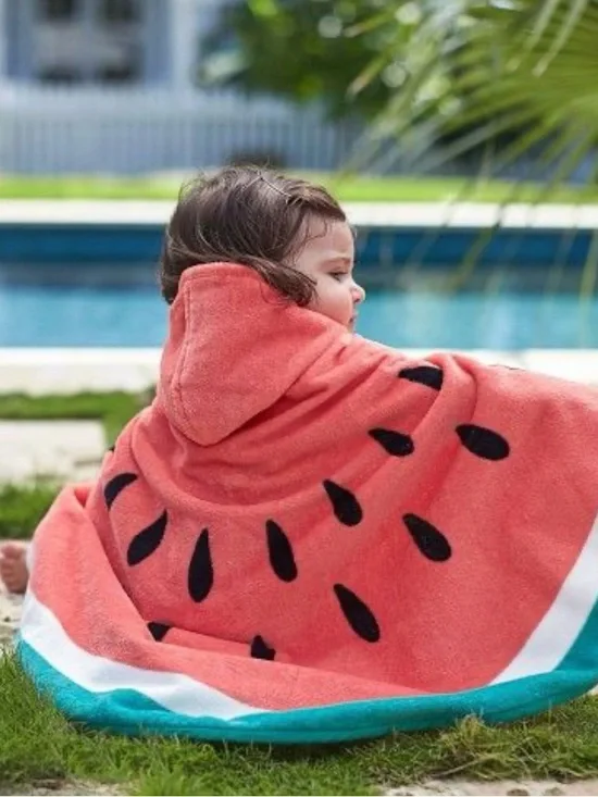 Pottery Barn Kids Watermelon Hooded Towel