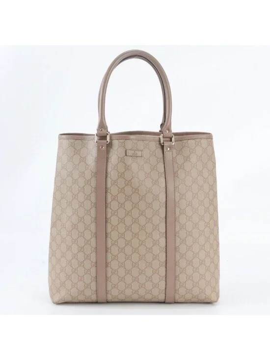 Gucci GG Supreme Sherry Line Leather Tote Shoulder