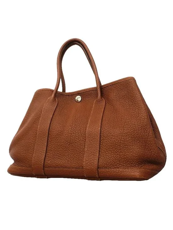Hermes Tote Garden Party TPM Negonda Noisette Silver