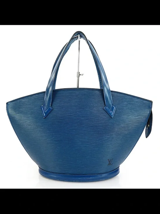 Louis Vuitton Blue Epi Leather Handbag