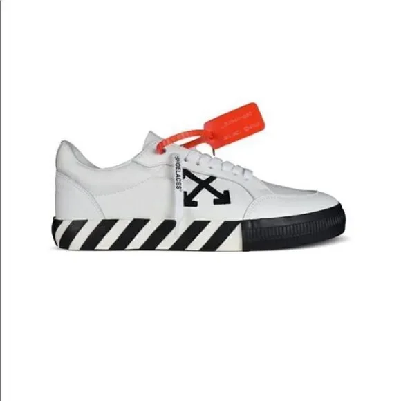 Authentic Virgil Abloh OFF-WHITE Leather Sneakers