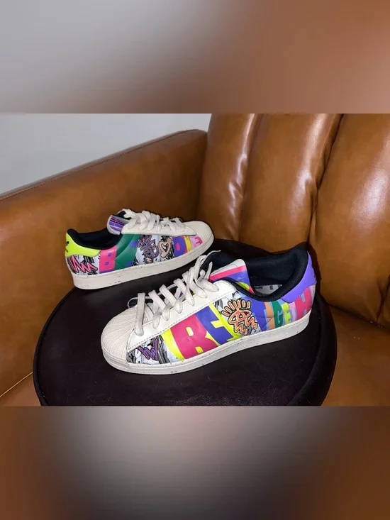 Kris Andrew Small x adidas Superstar 'Pride' sneakers men’s size 8