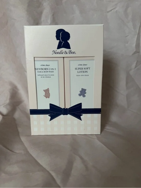Noodle & Boo Newborn 2-in-1 Hair & Body Wash + Super Soft Lotion - Cream/White