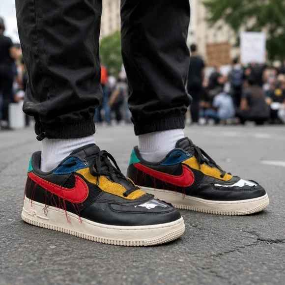 Nike Air Force 1 Low BHM 2020 Black History Month Mens 8.5 Limited Edition