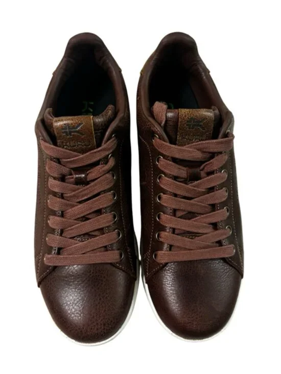 KURU Roam Shoes Mens Size 9.5 Clove Brown Leather Comfort Walking Sneakers