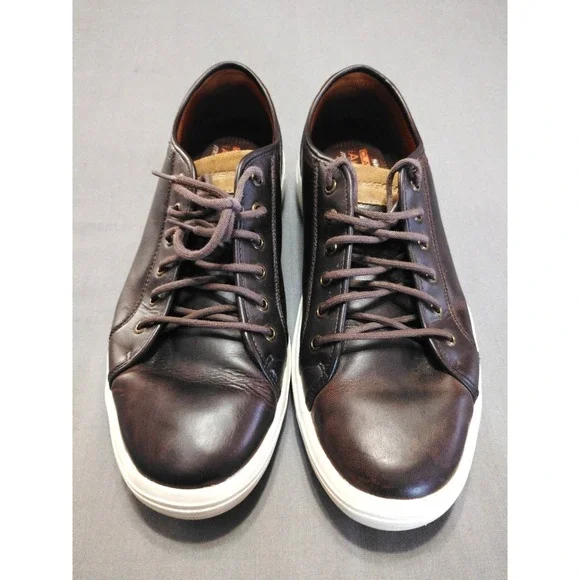 Skechers Classic Fit Me Shoes Air-Cooled Memory Foam Brown‎ Leather Preppy 13***
