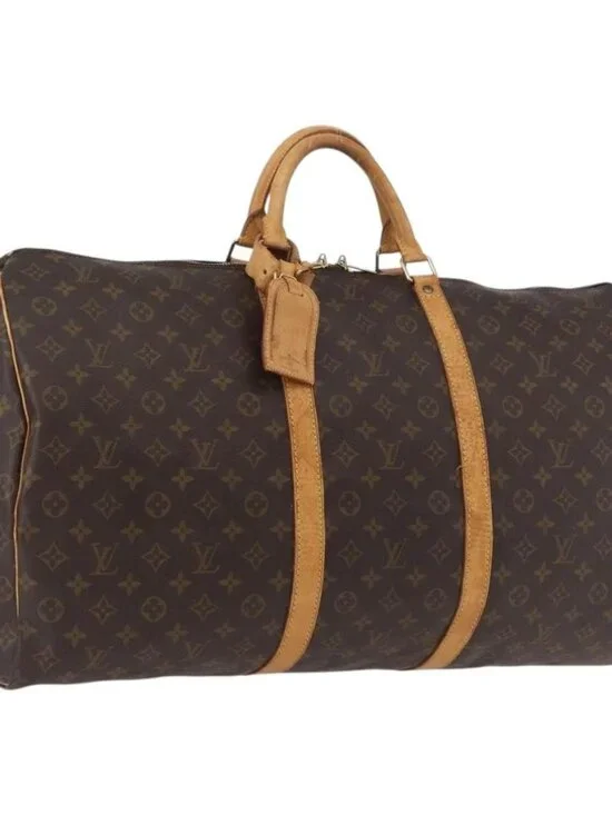 LOUIS VUITTON Monogram Keepall 60 Boston Bag M41422 LV Auth ka2464